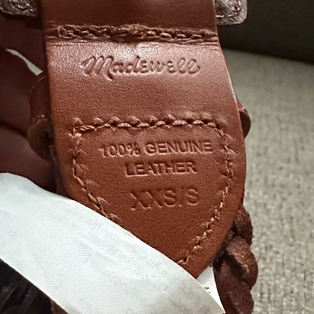 Madewell Brown Woven Leather Belt - Picture 3 of 5
